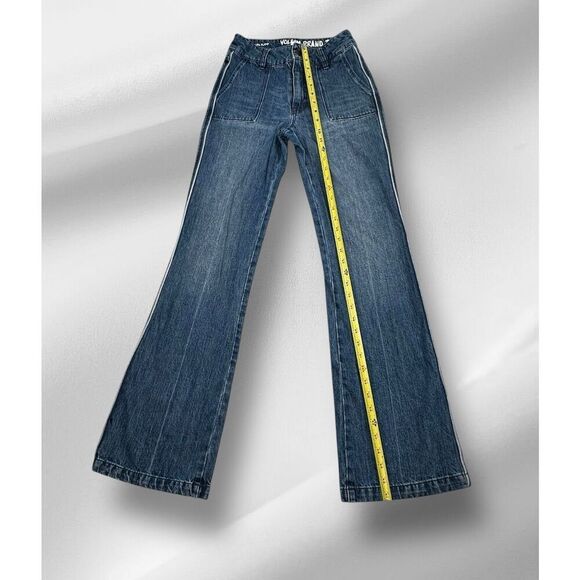 Vintage 90s Volcom Wide Leg Flare High Rise Flare Denim Jeans Women’s Size 1 - Picture 11 of 16